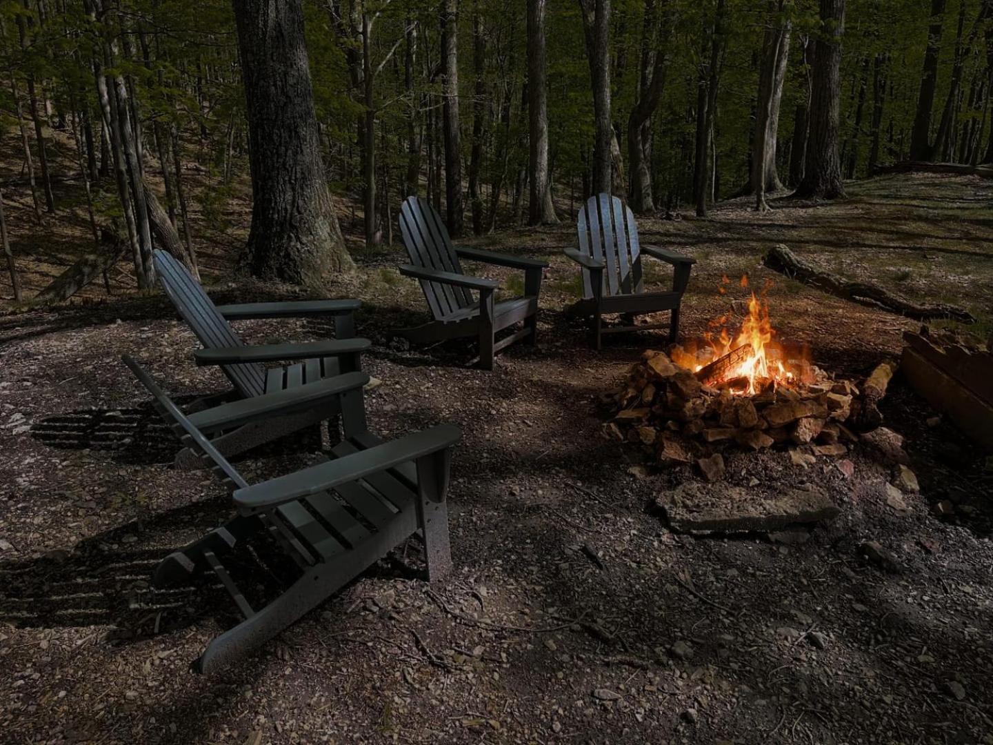 Hot Tub, Large Deck, Wifi, Fire Pit At Chalet Cabin Morton Grove Eksteriør billede