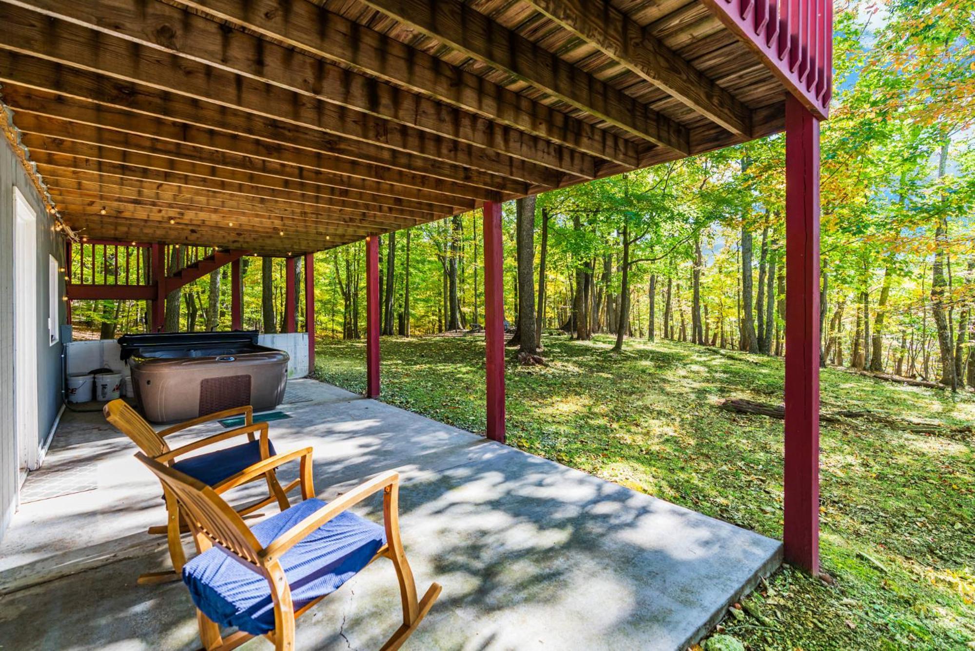 Hot Tub, Large Deck, Wifi, Fire Pit At Chalet Cabin Morton Grove Eksteriør billede